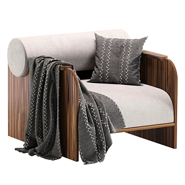 Elegant Crump & Kwash Lounge Chair 3D model image 1 