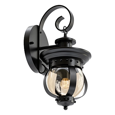 Lindby Farley Outdoor Wall Light: Modern Elegance 3D model image 1 