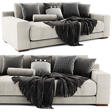 West Elm Dalton 2 Seater Sofa 3D model image 1 