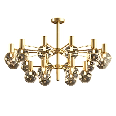 Modern Aliexpress Chandelier - Stunning 3D Model 3D model image 1 