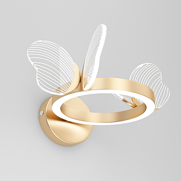 Butterfly Glow Wall Light 3D model image 1 