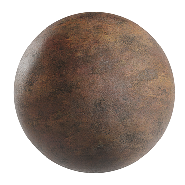 Rusty Concrete PBR Textures 3D model image 1 