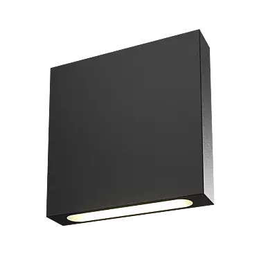 Square LED Recessed Luminaire 3D model image 1 