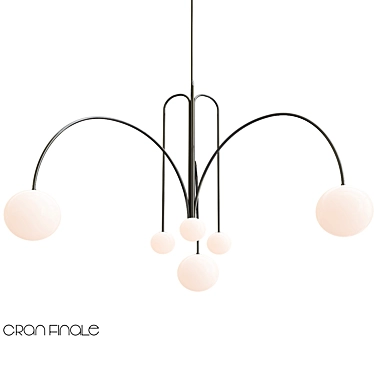 Elegant Finale Pendant Light 3D model image 1 