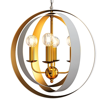 Luna Chandelier: Elegant Illumination for Every Space 3D model image 1 