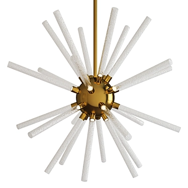 Astro LED Chandelier: Exquisite Illumination for Modern Spaces 3D model image 1 