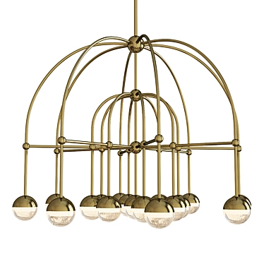 Luminous Boca LED Chandelier 3D model image 1 