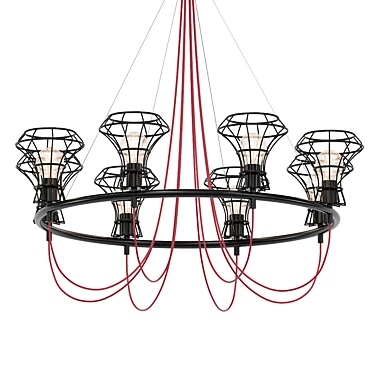 Zava Queen Cage - Stylish Lighting Solution 3D model image 1 