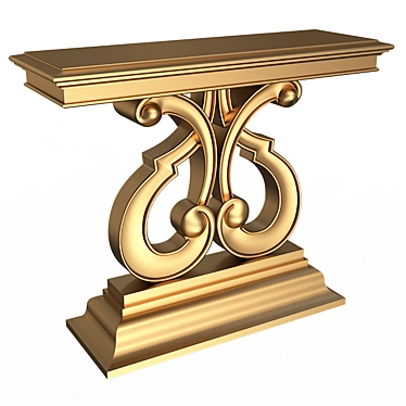 Elegant Luxury Console Table 3D model image 1 