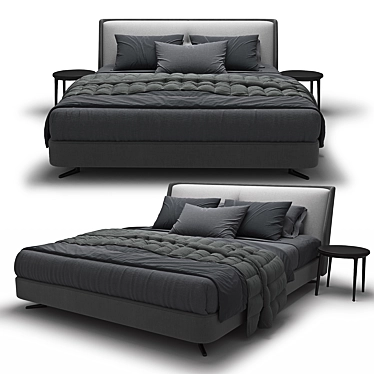 Stylish Minotti Bed: Modern Elegance 3D model image 1 