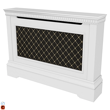 Elegant Mesh Radiator Shield 3D model image 1 