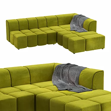 Olive corner sofa