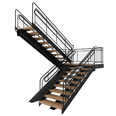  Versatile Staircase Design 3D model image 1 