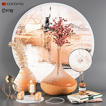 Elegant Decor Set: High-Quality & Compact 3D model image 1 