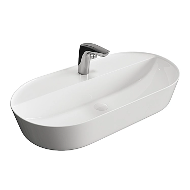 Elegant BelBagno Washbasin BB1347 3D model image 1 