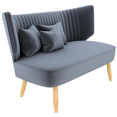 Sleek Swoon Duke Sofa 3D model image 1 