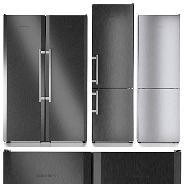 Liebherr Refrigerator Set 4: SBSbs 7263-20, CNbs 4015, CNel 4313 3D model image 1 