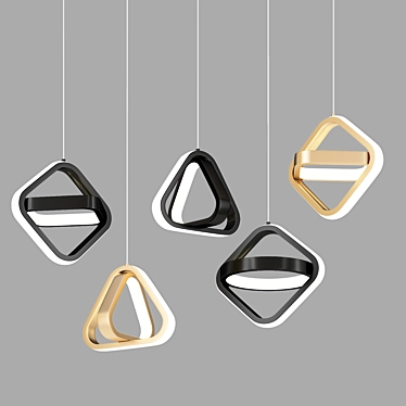 Creative LED Pendant Light - Modern Minimalist Luminaire 3D model image 1 