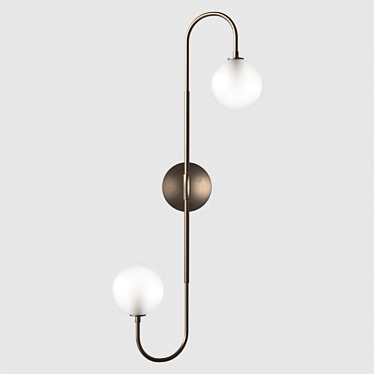 Sleek Piega Wall Lamp 3D model image 1 