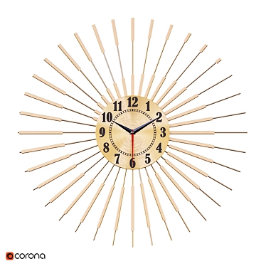 Elegant Wall Clock Decor 3D model image 1 