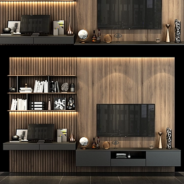 Sleek Storage Solution: Cabinet Furniture 3D model image 1 