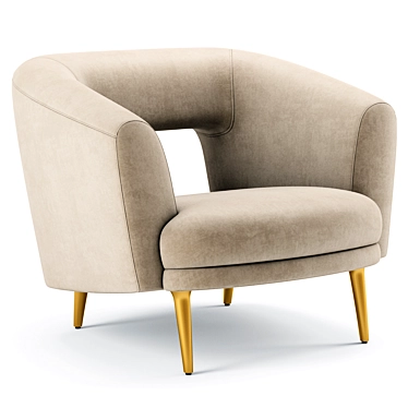 Stylish Millie Chair: Modern Elegance 3D model image 1 