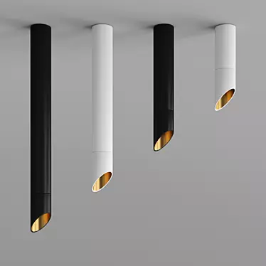 String Ceiling Light: Modern, Elegant, and Stylish 3D model image 1 