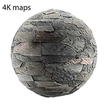 Quartzite Rock Face - High-Res Texture Pack 3D model image 1 