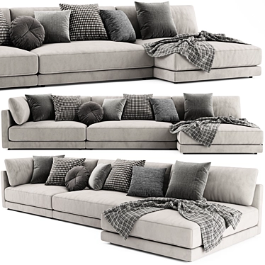 Blanche Katarina L-Shaped Sofa 3D model image 1 