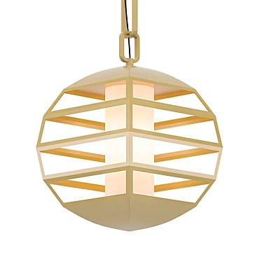 Elegant Ellipse Pendant Light 3D model image 1 