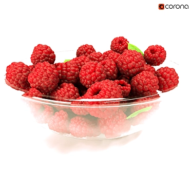 Raspberry Delight: Fresh and Juicy! 3D model image 1 