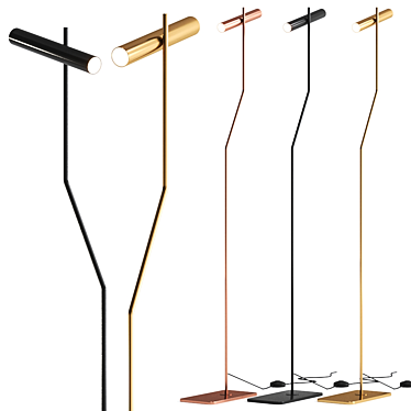 Sleek COLOSSEO Floor Lamp 3D model image 1 