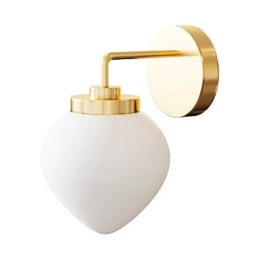 Milky Glow Sconce 3D model image 1 