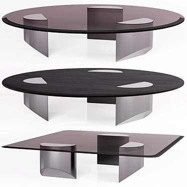 Sleek Wedge Coffee Table 3D model image 1 