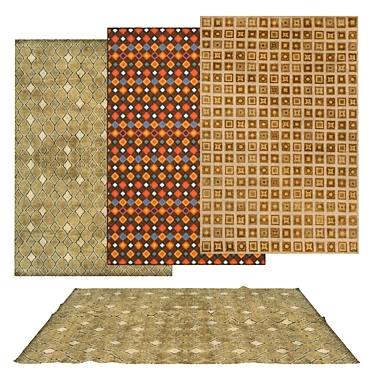 Versatile Set of 6 Rugs 3D model image 1 