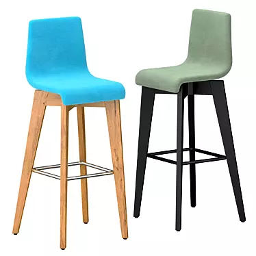 FROVI JIG Upholstered Stool - Stylish and Comfortable 3D model image 1 