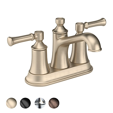 Elegant Modern Faucet with V-Ray Compatibility 3D model image 1 