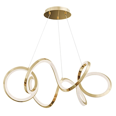 Elegant Synergy LED Chandelier 3D model image 1 