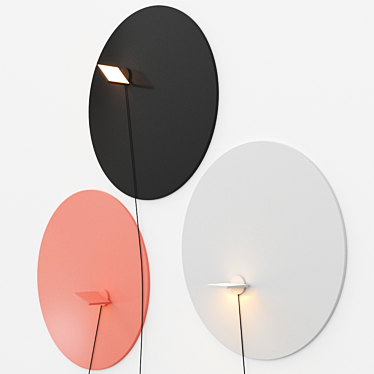 PIAZZA: Elegant Round Wall Light 3D model image 1 