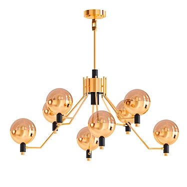 Modern 3D TUM Chandelier 3D model image 1 