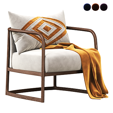 Griggs Modern Chair: Sleek Design & Ultimate Comfort 3D model image 1 