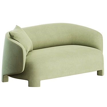 Contemporary Taru 2-Seater Sofa: Ligne Roset Elegance 3D model image 1 