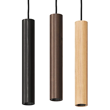 UMAGE Chimes Pendant Cluster - Elegant Lighting Solution 3D model image 1 