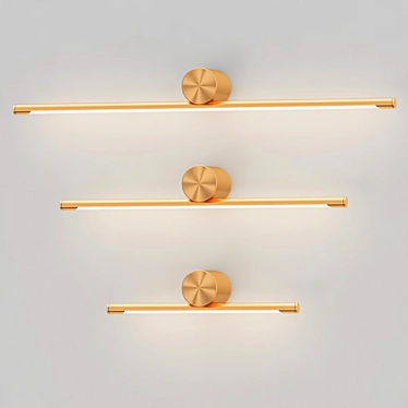 Minimalist LED Wall Light 3D model image 1 