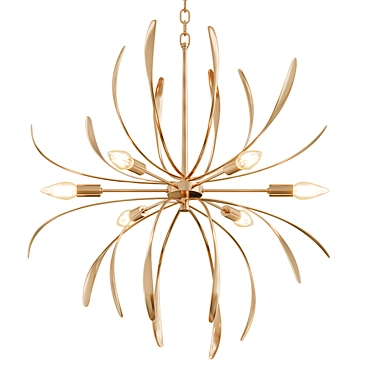 Dazzling Dahlia Chandelier 3D model image 1 