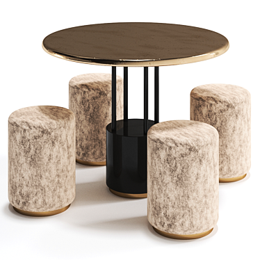 De Castelli Burraco Table Set 3D model image 1 