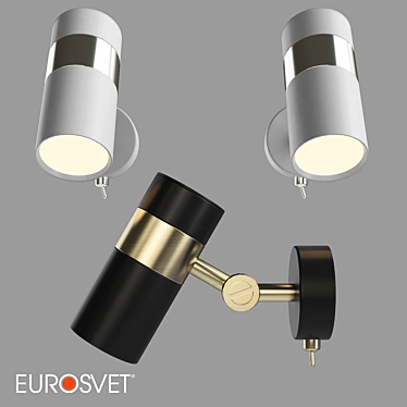 OM Wall Lamp Eurosvet: Stylish Industrial Loft Design 3D model image 1 