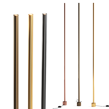 Luminis Floor Lamps: Illuminating Elegance 3D model image 1 