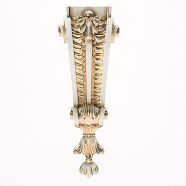 Elegant Diamond Faoma Bracket 3D model image 1 