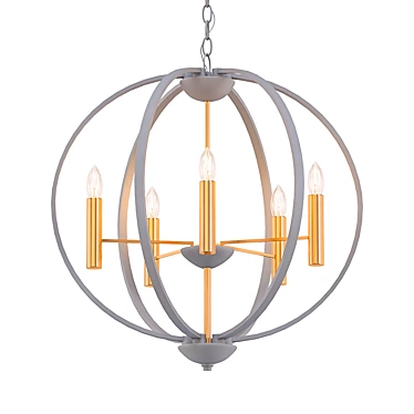 Euclid Chandelier: Elegant Illumination for Your Home 3D model image 1 